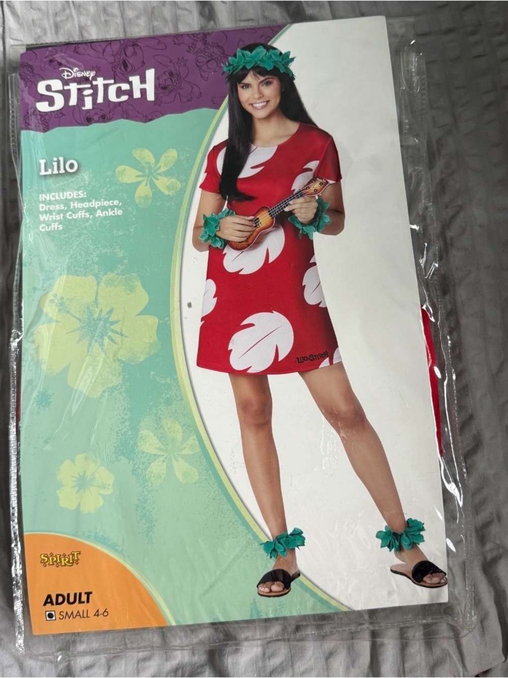 Lilo Women's Red Floral Mini Dress Costume